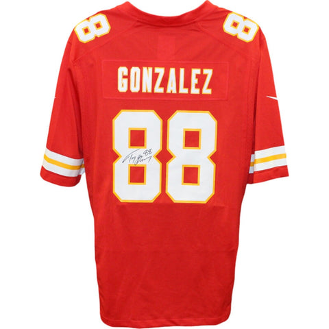 Tony Gonzalez Autographed Kansas City Chiefs Red Nike Jersey Beckett 47426