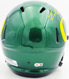 DILLON GABRIEL AUTOGRAPHED OREGON GREEN FULL SIZE HELMET BECKETT WITNESS 235763