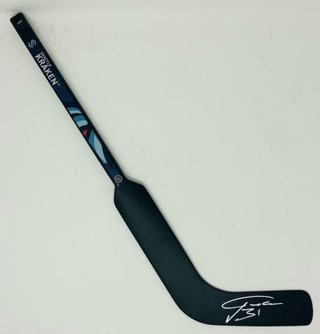 PHILIPP GRUBAUER Autographed Seattle Kraken Mini Hockey Stick FANATICS