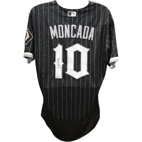 Yoan Moncada Autographed Chicago White Sox Replica City Connect Jersey MLB 47008