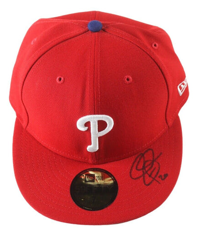 Chase Utley Signed Philadelphia Phillies New Era Fitted Hat PSA Hologram