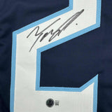 Autographed/Signed Tony Pollard Tennessee Blue Football Jersey Beckett BAS COA