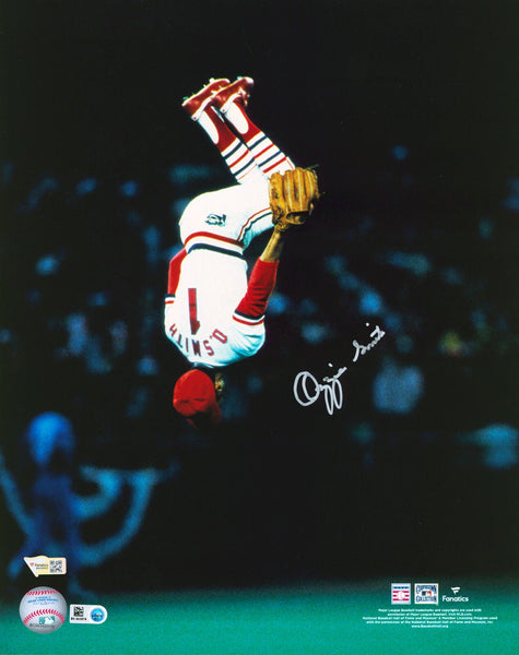 Cardinals Ozzie Smith Authentic Signed 11x14 Flip Photo Autographed Fanatics COA