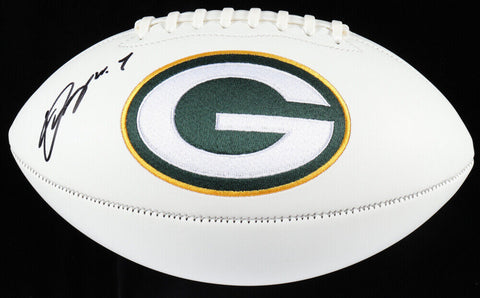 Quay Walker Signed Green Bay Packers Logo Football (Beckett) 2022 1st Round Pick