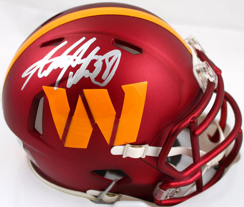 Adrian Peterson Signed Washington Commanders Speed Mini Helmet-Beckett W Holo