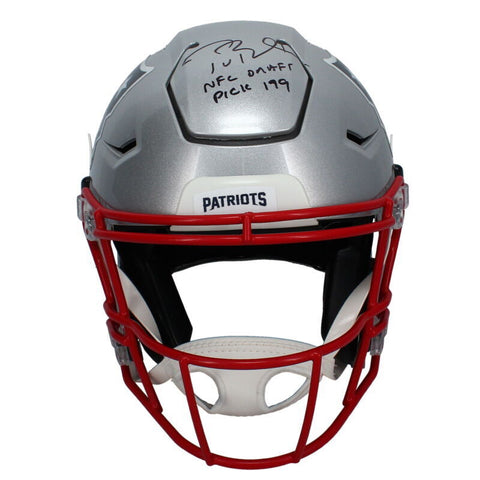 Tom Brady Autographed "NFL Draft Pick 199" Speed Flex Helmet Fanatics LE 12/50