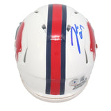 Josh Allen Autographed Throwback Buffalo Bills Mini Speed Helmet Beckett