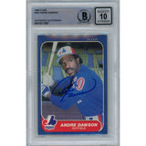 Andre Dawson Autographed 1986 Fleer #246 Card Beckett 46353