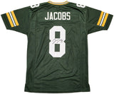 GREEN BAY PACKERS JOSH JACOBS AUTOGRAPHED GREEN JERSEY BECKETT WITNESS 229523