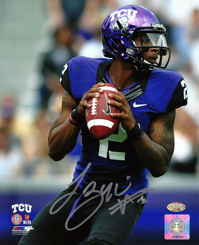 TREVONE BOYKIN AUTOGRAPHED TCU HORNED FROGS 8X10 PHOTO MCS HOLO STOCK #107984