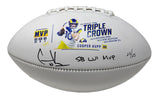 COOPER KUPP Autographed SB LVI MVP Rams Triple Crown Football FANATICS LE 25/25