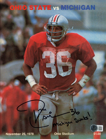 Tom Cousineau Signed Ohio State 1978 Magazine Michigan Sucks BAS 46370