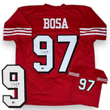 Nick Bosa Autographed SIGNED Jersey - Red - Beckett Authenticated