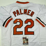 Autographed/Signed JIM PALMER HOF 1990 Baltimore White Baseball Jersey JSA COA