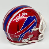 THURMAN THOMAS SIGNED AUTOGRAPHED BUFFALO BILLS RED MINI HELMET BECKETT