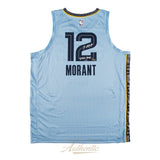 Ja Morant Autographed "2020 ROY" Memphis Grizzlies Nike Jersey Panini LE 1/112