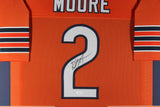 DJ D.J. MOORE (Bears orange TOWER) Signed Autographed Framed Jersey JSA