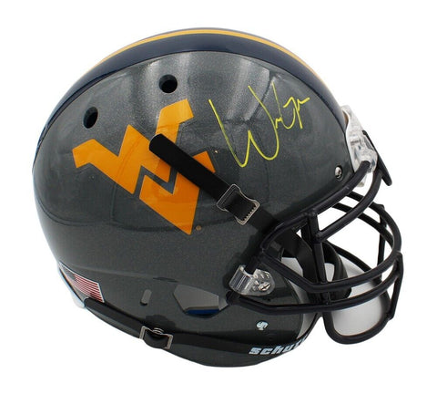 Will Grier Signed West Virginia Mountaineers Schutt Authentic Gray NCAA Helmet