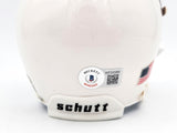 QUINN EWERS AUTOGRAPHED SIGNED TEXAS WHITE SCHUTT MINI HELMET BECKETT QR 201715