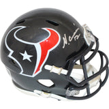 Nico Collins Autographed/Signed Houston Texans Speed Mini Helmet Beckett 48846