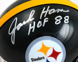 Jack Ham Autographed Steelers Mini Helmet W/HOF-Beckett W Hologram *Silver