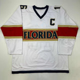 Autographed/Signed Aleksander Barkov Florida White Hockey Jersey JSA COA