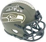 DEVON WITHERSPOON AUTOGRAPHED SEAHAWKS SALUTE TO SERVICE MINI HELMET MCS 229505