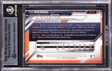 Astros Alex Bregman Signed 2016 Bowman Chrome Prospects #BCP4 RC Card BAS Slab 2