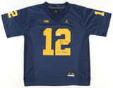 Chris Evans Signed Michigan Wolverines Nike Jersey Inscribed Go Blue! (JSA COA)