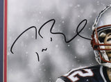 Tom Brady Signed Framed 16x20 NE Patriots Screaming Photo Fanatics AA0105766