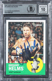 Hurricane Helms Signed 2006 Topps Heritage II WWE #8 Card Auto 10! BAS Slabbed