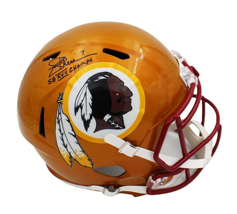 Joe Theismann Signed Washington Commanders Speed Full Size Flash Helmet -SB XVII