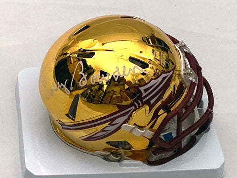 Bobby Bowden Signed Florida State Seminoles Chrome Mini Helmet Beckett Witnessed