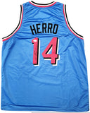 MIAMI HEAT TYLER HERRO AUTOGRAPHED SIGNED BLUE JERSEY JSA STOCK #207950