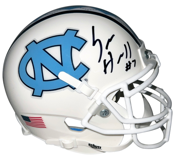 SAM HOWELL AUTOGRAPHED NORTH CAROLINA TAR HEELS WHITE MINI HELMET BECKETT