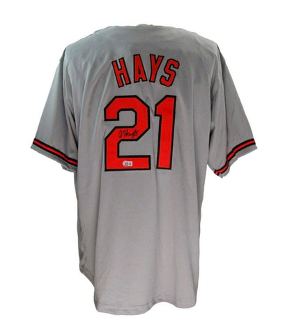 Austin Hays Signed Baltimore Orioles Jersey (Beckett) 2016 O's Draft Pick / O.F.