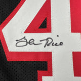 Autographed/Signed Glen Rice Miami Black Basketball Jersey Beckett BAS COA