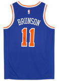Jalen Brunson Autographed NY Knicks Nike Blue Icon Swingman Jersey Fanatics