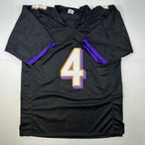 Autographed/Signed Zay Flowers Baltimore Black Football Jersey JSA COA