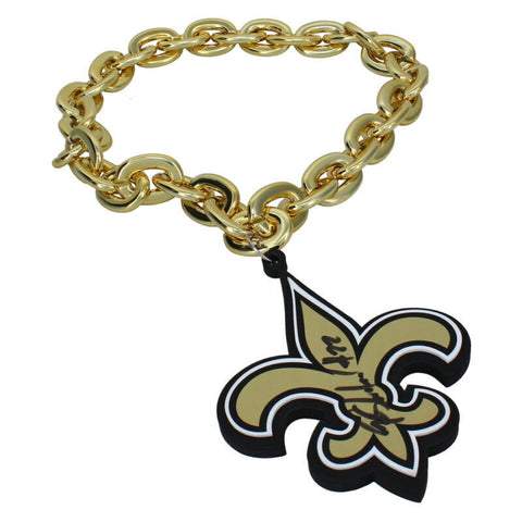 Rashid Shaheed Autographed New Orleans Saints Oversized SuperFan Chain Beckett