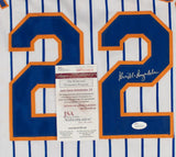 Kevin McReynolds Signed New York Mets Jersey (JSA COA) N Y Outfielder 1987-1991