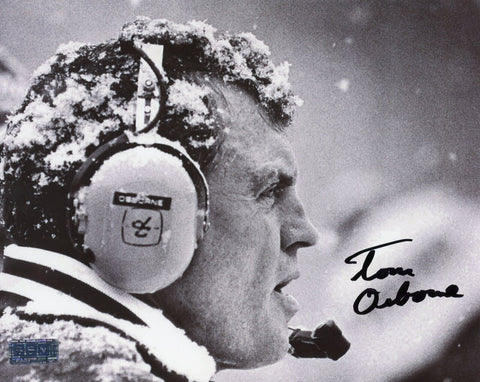 TOM OSBORNE AUTOGRAPHED SIGNED NEBRASKA CORNHUSKERS 8x10 PHOTO COA