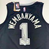 Autographed/Signed Victor Wembanyama Spurs Swingman Jersey Fanatics COA