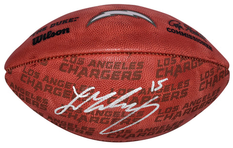 LADD McCONKEY SIGNED LOS ANGELES CHARGERS WILSON NFL DUKE SHOWCASE FOOTBALL