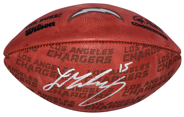 LADD McCONKEY SIGNED LOS ANGELES CHARGERS WILSON NFL DUKE SHOWCASE FOOTBALL