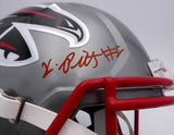 Kyle Pitts Auto Falcons Flash Full Size Helmet (Decal Bubble) Beckett WL43913