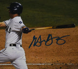 Michael Young Signed Texas Rangers 8x10 Swing #2 Photo - Beckett W Hologram