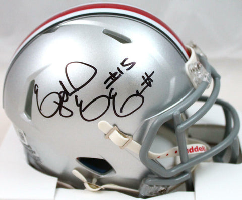 Ezekiel Elliott Autographed Ohio State Buckeyes Speed Mini Helmet-Beckett W Holo