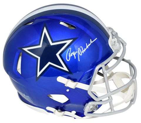 ROGER STAUBACH AUTOGRAPHED SIGNED DALLAS COWBOYS AUTHENTIC FLASH HELMET BECKETT