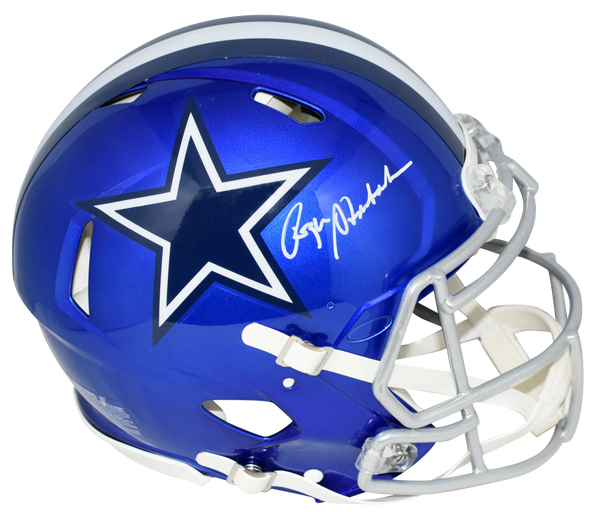 ROGER STAUBACH AUTOGRAPHED SIGNED DALLAS COWBOYS AUTHENTIC FLASH HELMET BECKETT